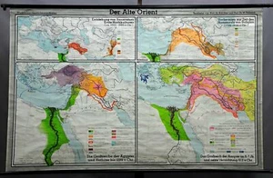 Westermann Der Alte Orient Lehrtafel Landkarte Wandbild vintage Poster Rollkarte - Bild 1 von 1