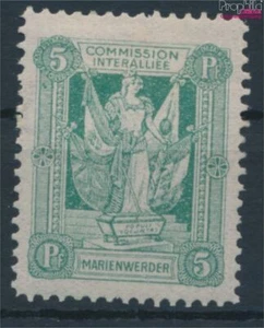 sellos Marienwerder 1920 Mi 1x B con charnela 1920 mujer con banderas (10456954 - Imagen 1 de 1