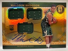2016-17 Gold Standard MALCOLM BROGDON #298 Rookie Triple Jersey RC Auto 41/99!