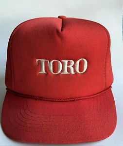 Vintage Toro Hat Snapback Trucker Cap Mens Red Foam Puff 80’s - Picture 1 of 6