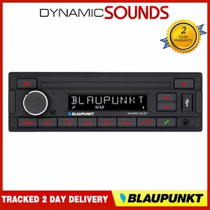 Blaupunkt Car Stereo Radio Bluetooth USB Mechless Retro OEM Look Madrid 200 BT - Picture 1 of 6