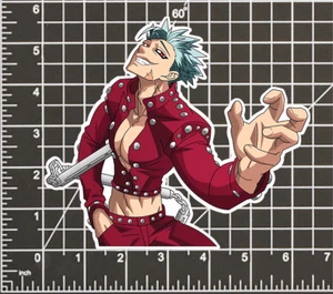 Ban SEVEN DEADLY SINS  STICKER DECAL -Peeker Peeking- 4 Different Sizes - Picture 1 of 5