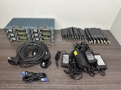 Lot Of 6 CISCO C819GW-4G Routers C189H W/ Accessories - D6 - Image 1 of 4