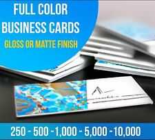 5000 FULL COLOR BUSINESS CARDS PRINTED W/ YOUR DESIGN  - 2 SIDED GLOSS OR MATTE