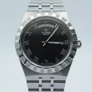 TUDOR ROYAL AUTOMATIC MENS WATCH 28600 41MM STEEL PAPERS FROM DAY DATE - Picture 1 of 10