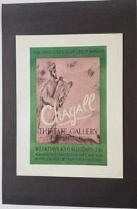 Marc Chagall The Tate Gallery Londra poster offset litografia 1975 - Foto 1 di 4