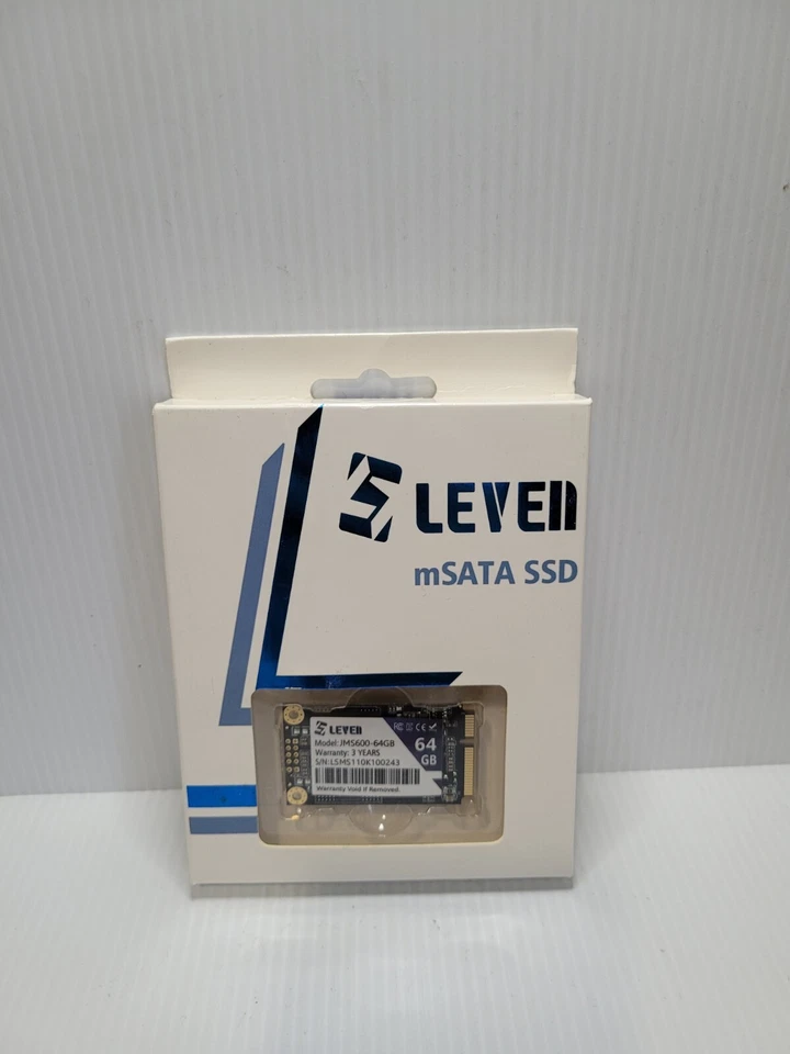 LEVEN JMS600 mSATA SSD 64GB 3D NAND SATA III 6 Gb/s, mSATA (30x50.9mm) - Image 1 of 1