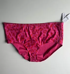 Layne Bryant Swim Bottoms Plus Size 16 Pink and Red Cheetah/Leopard Design - Picture 1 of 6