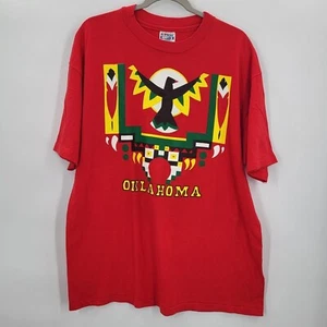Vintage Native American Shirt 1989 Oklahoma South Western Indian XL - Picture 1 of 8