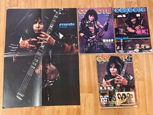 W.A.S.P. WASP GREAT LOT OF MEXICAN MAGAZINES & POSTER Blackie Lawless - Picture 1 of 5