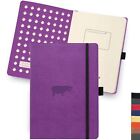 Dingbats - Wildlife Squared Medium Notebook, Purple Hippo, A5 - Hardcover - Crea