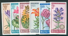HUNGARY #1740-5, Flowers set, Imperf, og, NH, VF