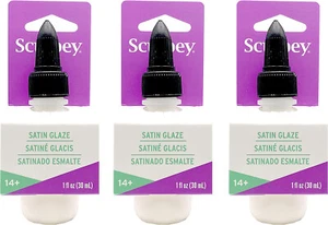 M00164x3-FS MOREZMORE 3er-Pack Sculpey lufttrockenes Polymer Tonoberfläche Glasur SATIN - Bild 1 von 1