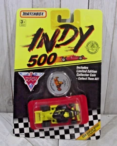 Coche Matchbox Indy 500 con moneda conmemorativa 1911 Ray Harroun 1er GANADOR DE INDY - Imagen 1 de 6