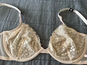 Victoria's Secret Underwire Unlined Demi Bra Beige Size 32DDD NWT - Picture 1 of 6