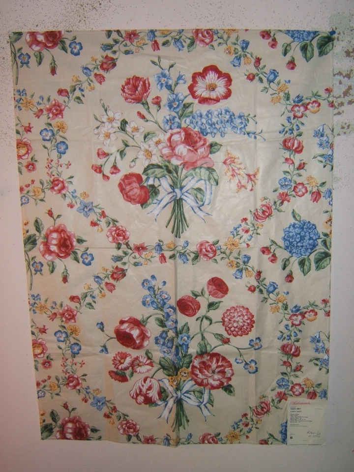 Scalamandre, chintz estampado de lujo para dama, vintage, remanente, color rosa sobre crema Foto 1 de 1