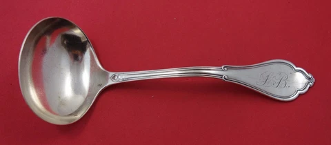 Gothic aka Eureka by Vanderslice Sterling Silver Gravy Ladle 6 3/4" Cover