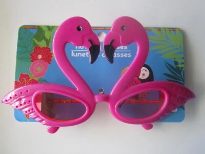 РОЗОВЫЙ фламинго весело ярко розовый пластиковый солнцезащитные очки новинка вечеринки очки женщин - Изображение 1 из 4