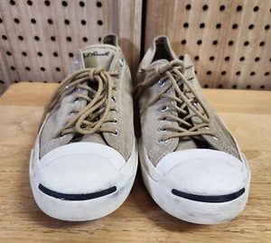 Converse Jack Purcell Herren Größe 11,5 Braun Canvas Halbschuhe Sneaker Damen 13 - Bild 1 von 8