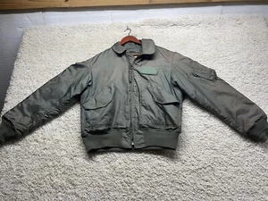 Vintage USAF Cold Weather Flyers Jacket 45/P Size Medium 38/40 *READ* Scovill - Picture 1 of 13