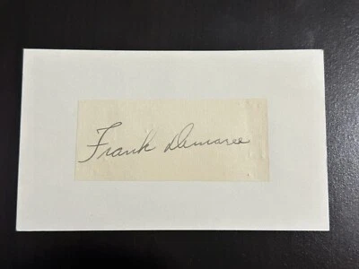 Frank Demaree Signed Index Card Cut 3x5 1932 Chicago Cubs New York Giants Braves - Image 1 of 2
