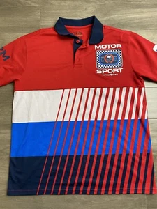 Rare Copper Rivet Motor Sport World Tour Grand Prix Polo Shirt Size M - Picture 1 of 8