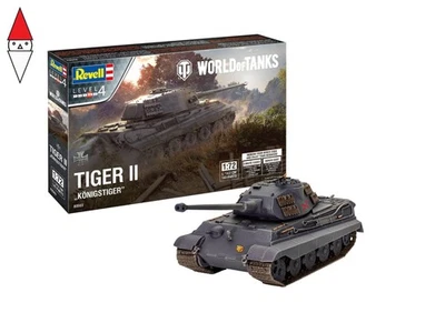 REVELL 1/72 WORLD OF TANKS TIGER II AUSF.B  KING TIGER - Immagine 1 di 4