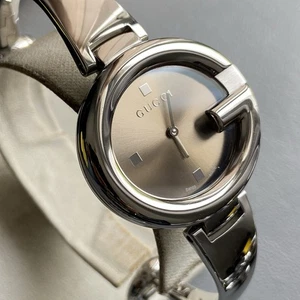 Ladies Genuine Gucci Designer Swiss Bangle Watch 36mm YA134302 134.3 Serviced - Imagen 1 de 11