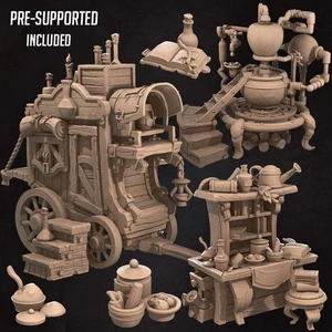 Potion Seller Scenery Pack | Bullet Town Halloween | Fantasy Miniatur | Bite th - Bild 1 von 1