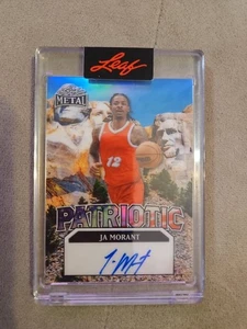 2025 LEAF INDEPENDENCE DAY PATRIOTIC MOUNT RUSHMORE JA MORANT AUTO 1/1 SP MINT!⭐ - Foto 1 di 24