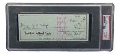 Stan Musial St. Louis Cardinals Signed  Bank Check PSA/DNA 85025587 - Image 1 of 4