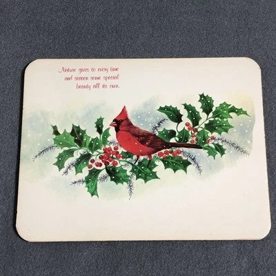 Combinación de placa caliente Cardinal Bird placa de pared y mesa almohadilla caliente respaldo de corcho Foto 1 de 4