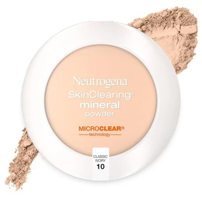 Neutrogena SkinClearing Mineral Powder Classic Ivory 10 Blemish Treatment Makeup - Image 1 of 3