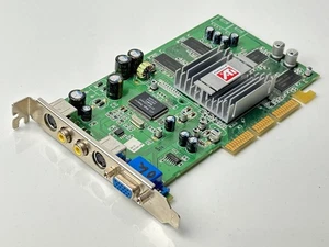 Grafikkarte • ATI 9200 128MB DDR VIVO AGP - 128-Bit TV-OUT DVI Passive | (2003) - Afbeelding 1 van 2