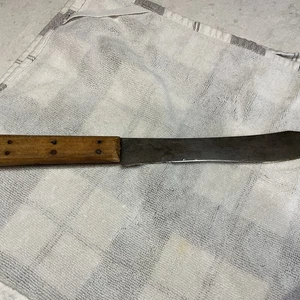 Vintage 8” Butcher Knife Unmarked - Picture 1 of 8