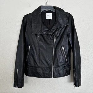 Chaqueta de moto Mango de cuero genuino de oveja pequeña - Imagen 1 de 5