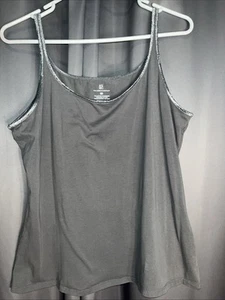 New York and Company ladies tank top Gray sparkly XL Tagless - Picture 1 of 7