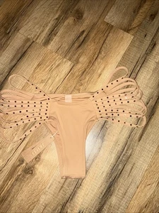 Nuevo con etiquetas Skims | Parte inferior de natación de bikini con tiras de estrás OCRE talla pequeña - Imagen 1 de 7