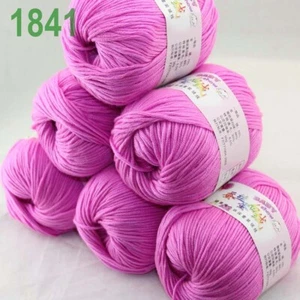Sale 6 Skeinsx50g Cashmere Silk Wool Children Hand Knit Blankets Crochet Yarn 41 - Picture 1 of 11