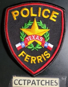 FERRIS, TEXAS POLICE SHOULDER PATCH TX - Picture 1 of 2