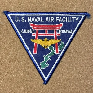 USN NAF KADENA, OKINAWA JAPAN, NAVAL AIR FACILITY, LARGE SIZED JACKET PATCH - Picture 1 of 4