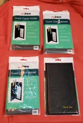 4 Pk Restaurant Guest Check Holder Server Book - Image 1 of 4