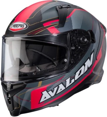 Caberg Motorrad Integralhelm Avalon X Optic Matt-Schwarz/Grau-Rot - Bild 1 von 4