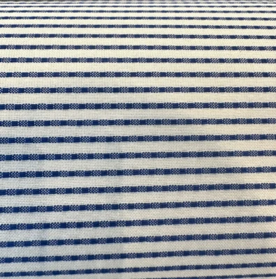 Stitch Royalty Ticking Blue High UV Outdoor Upholstery Fabric By the yard - Image 1 of 3