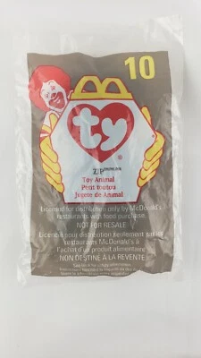 1998 (Rare '93 Tag Error) Ty McDonald's Happy Meal Toy  Beanie Baby #10 Zip  - Image 1 of 4