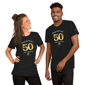 50th Wedding Anniversary - Golden Wedding Anniversary Unisex T-shirt - Picture 1 of 40