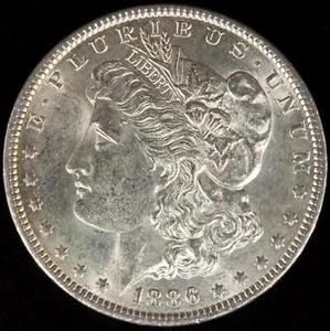1886-P Morgan Silver Dollar Gorgeous Mint Luster BU MS+++ - Picture 1 of 2