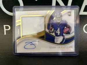 2023 Immaculate #PP-ZFL Zay Flowers RPA Patch Auto RC #/99 - Ravens - Bild 1 von 2