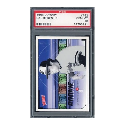 1999 Victory #452 Cal Ripken PSA 10 gem mt mint orioles hof pop 6 - Image 1 of 2