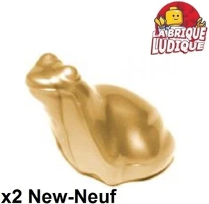Lego 2x Animal grenouille frog or doré/pearl gold x223 33320 NEUF - Picture 1 of 1